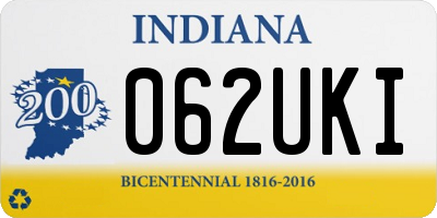 IN license plate 062UKI