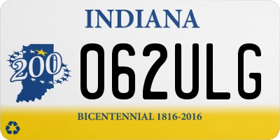 IN license plate 062ULG