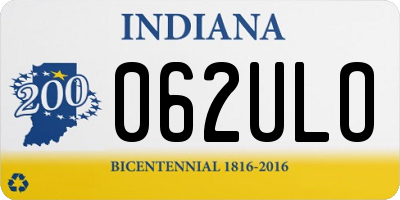 IN license plate 062ULO