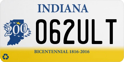 IN license plate 062ULT