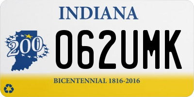 IN license plate 062UMK