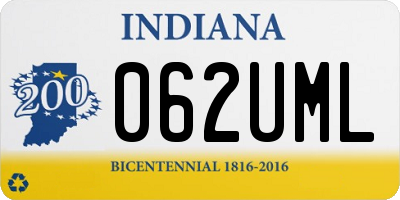 IN license plate 062UML