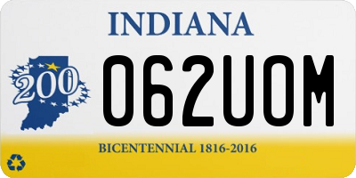 IN license plate 062UOM