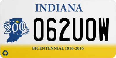 IN license plate 062UOW