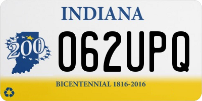 IN license plate 062UPQ