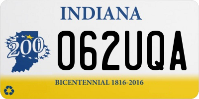 IN license plate 062UQA