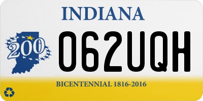 IN license plate 062UQH