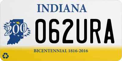 IN license plate 062URA