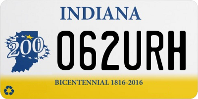IN license plate 062URH