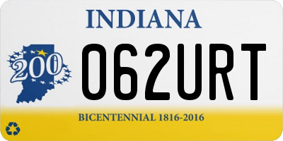 IN license plate 062URT