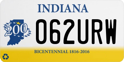 IN license plate 062URW