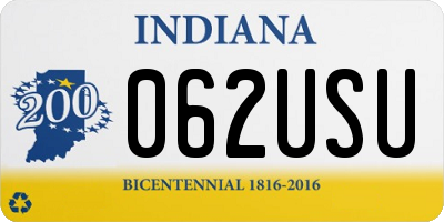 IN license plate 062USU
