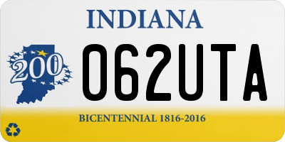 IN license plate 062UTA