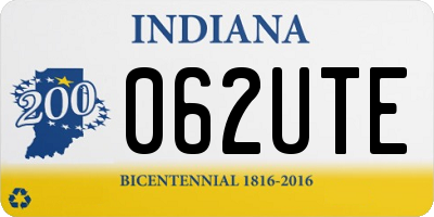 IN license plate 062UTE