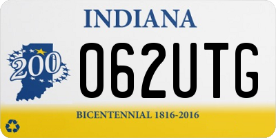 IN license plate 062UTG