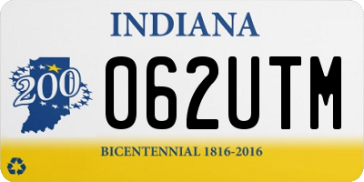 IN license plate 062UTM