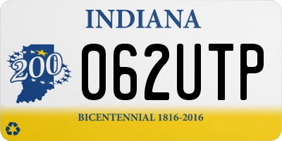 IN license plate 062UTP