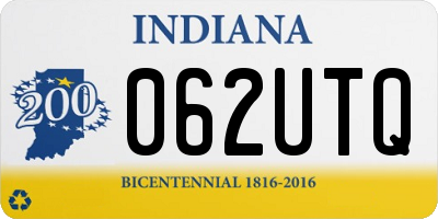IN license plate 062UTQ
