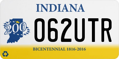IN license plate 062UTR