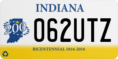 IN license plate 062UTZ