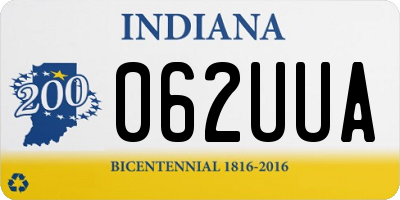 IN license plate 062UUA