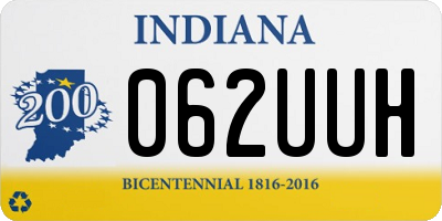 IN license plate 062UUH