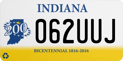 IN license plate 062UUJ