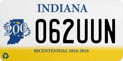 IN license plate 062UUN