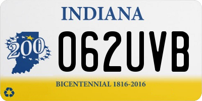 IN license plate 062UVB