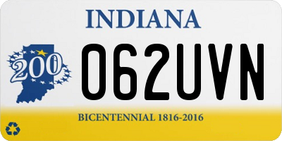 IN license plate 062UVN