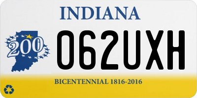 IN license plate 062UXH