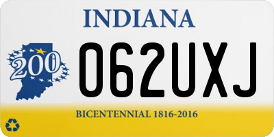 IN license plate 062UXJ