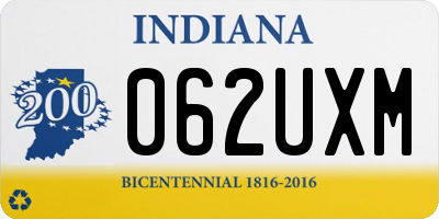IN license plate 062UXM