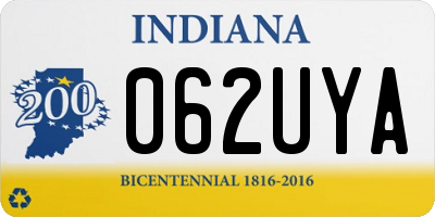 IN license plate 062UYA