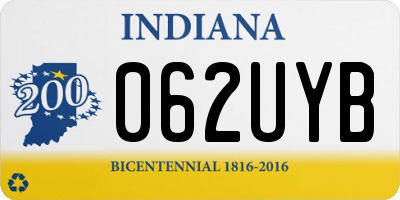 IN license plate 062UYB