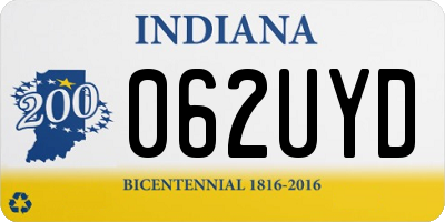 IN license plate 062UYD