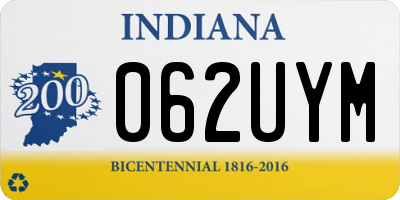 IN license plate 062UYM