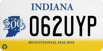 IN license plate 062UYP