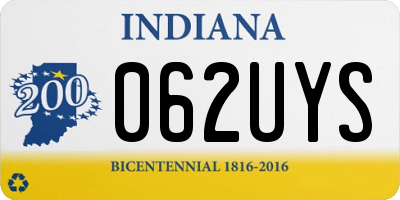 IN license plate 062UYS