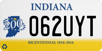 IN license plate 062UYT