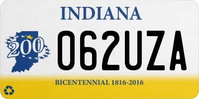 IN license plate 062UZA