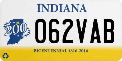 IN license plate 062VAB