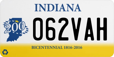IN license plate 062VAH