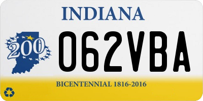 IN license plate 062VBA