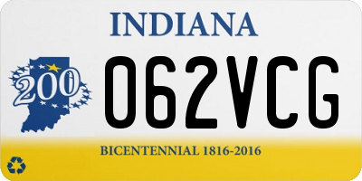 IN license plate 062VCG