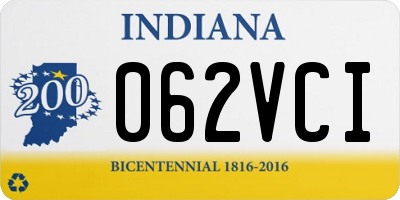 IN license plate 062VCI