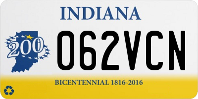 IN license plate 062VCN