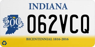 IN license plate 062VCQ