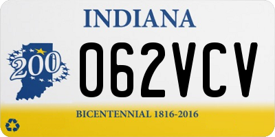 IN license plate 062VCV