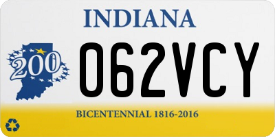 IN license plate 062VCY